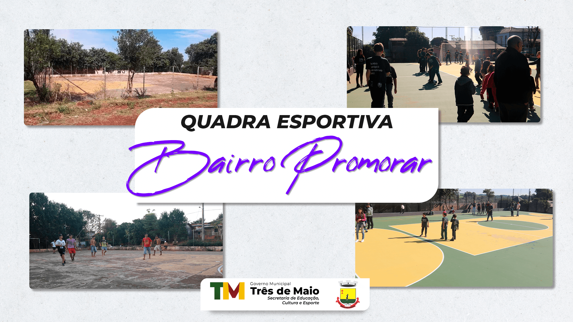 QUADRA ESPORTIVA DO BAIRRO PROMORAR É REVITALIZADA